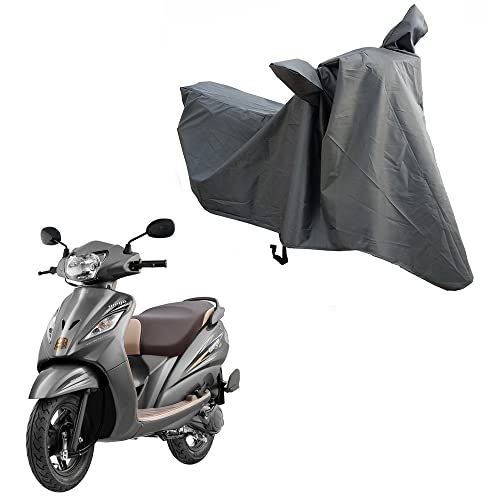 Image of Oshotto Water and Dust Proof Double Mirror Pocket Spyro Bike Body Cover Compatible with Tvs Wego (Grey)