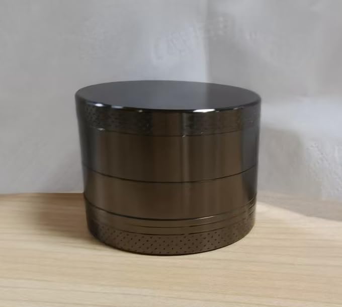 KitchenBoss Metal Grinder Mini Grinder Pollinator 4.8cm Manual Metal Grinder, Greenders with Cleaning Tools (Nickel-Black)-image-44