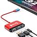 Produktbild RREAKA Switch2 TV Dock for Nintendo Switch 1&2, 3 in 1 Switch TV Adapter with 4K HDMI, USB 3.0 Port, Type C 100W Charging, Portable Switch Docking Station Travel, for Samsung Dex, MacBook