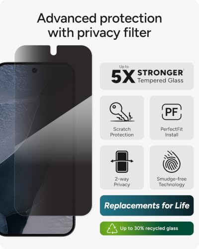 Image of ZAGG Glass Elite Privacy Google Pixel 11 Pro XL Screen Protector