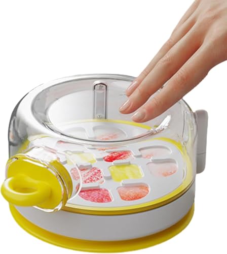 Silicone Ice Trays for Freezer with Easy Release Kettle Bottle,A Smart Grid Structure – Reusable Ice Cube Trays for Soda, Coffee,Chilling Drinks, Home Cafe, Restaurant Use (Yellow)
