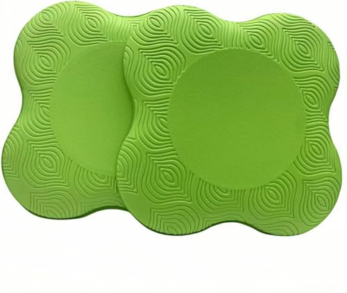 2 Packs Yoga Knee Pad Cushion Non Slip Thick Kneeling Pad Exercise Pads Knees Elbows Wrist Hands Head Foam Pilates Kneeling pad for Kneeling Down Workout Pilates Exercise (Green)
