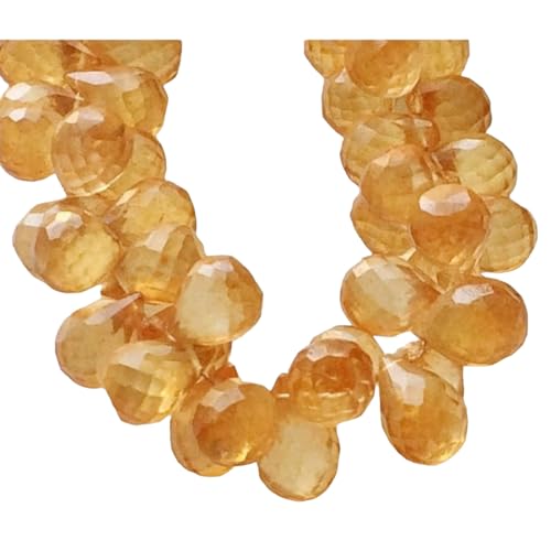 Perles citrine quartz enduit 7x11mm de qualité supérieure pour bijoux artisanaux