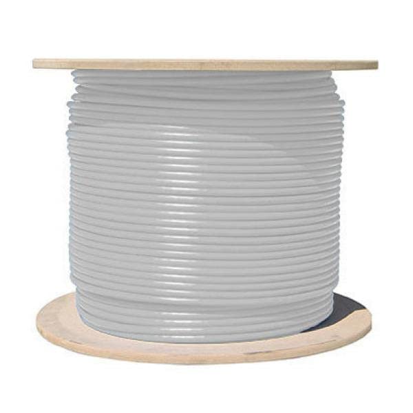 Cable Central LLC Cat7 Outdoor Ethernet Cable 1000ft, White, SFTP Shielded Foil Twisted Pair, Solid Pure Copper, CMR, Riser Rated, ETL Verified, Waterproof, Network, LAN, Internet, Cat 7-1000 Feet
