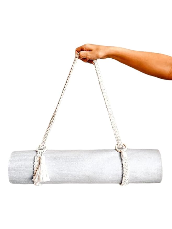 Handmade Yoga Mat Strap, Macrame Yoga Mat Carrier, Yoga Mat Sling, Yoga Mat Carrying Strap, Macrame Yoga Mat Holder Yoga Lover Gift FULL SIZE 62 IN