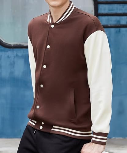 Man’s Fashion Varsity Baseball Regular Fit Jacket College Baseball Letterman Bomber Coat3