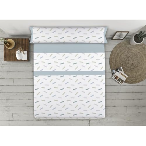 Juego de Sábanas Tejidos Reina Tetris Azul Cama de 150 - Marca: Tejidos Reina - EAN: 8430316987641