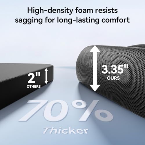 SIHOO M18 Ergonomic Office Chair for Big and Tall People Adjustable Headrest with 2D Armrest Lumbar Support and PU Wheels Swivel Tilt Function Black