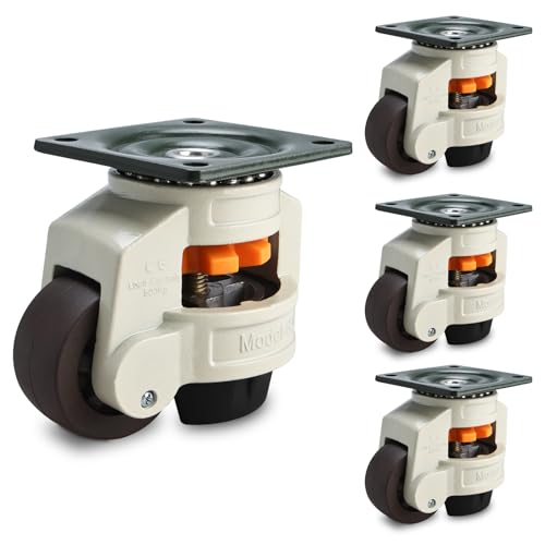 Toolly 4 Pack Leveling Machine Caster 3307 LBS Load Capacity...