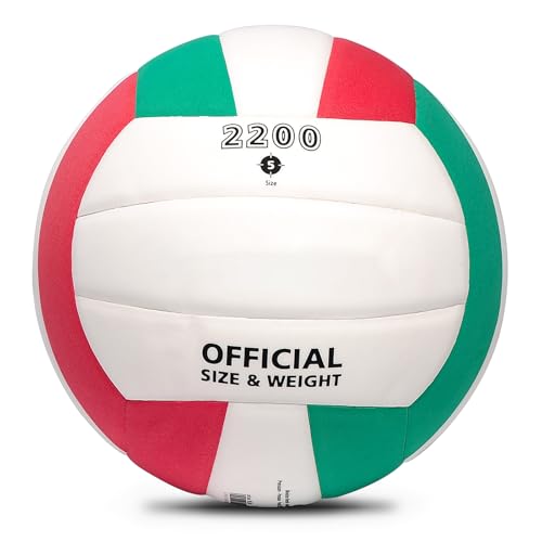Image of Soft Rubber Lightweight Volleyball for Indoor Training Game Competition, Gym, Outdoor Beach Play, Gift for Kids,Fit for Beginner, Teenager, Adult, 1pcs