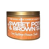 The Good Good Candle & Bath Co. Scented Premium Soy Candle (Sweet Potato & Brown Sugar, 6oz)