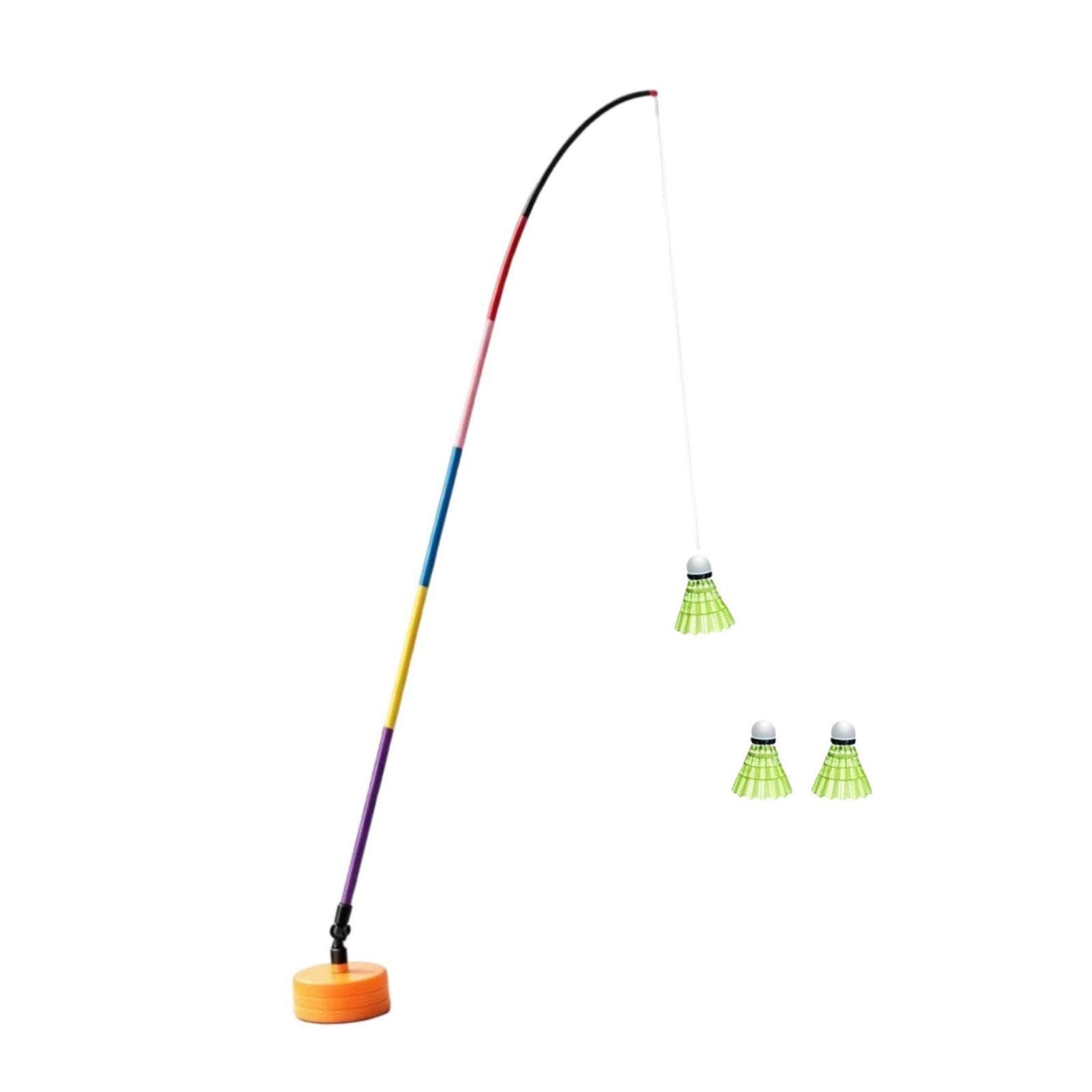 LOVIVER Automatische Badminton-Trainingsanlage mit elastischem Seil und Federbällen für den Einsatz im Freien, z. in Gärten und Parks