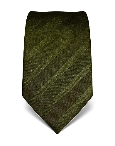 Corbata de seda pura Vincenzo Boretti con elegantes rayas tono sobre tono