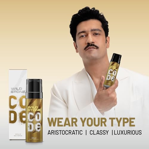 Image of Wild Stone CODE Gold, Steel and Iridium Body Perfume for Men, Pack of 3 (150ml each)|No Gas Deodorant|Long Lasting Body Spray