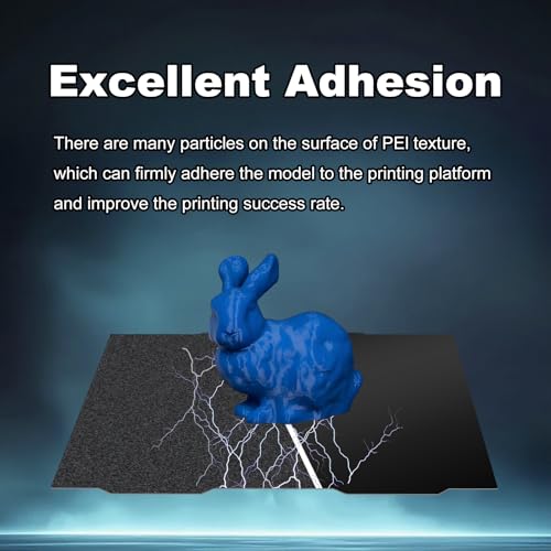 Image of 365x365mm Black Build Plate for Prusa XL, Double Sided Textured PEI+Smooth PEI Flexible Spring Steel Platform Without Magnetic Base Heated Printing Bed for Prusa XL 3D Printer