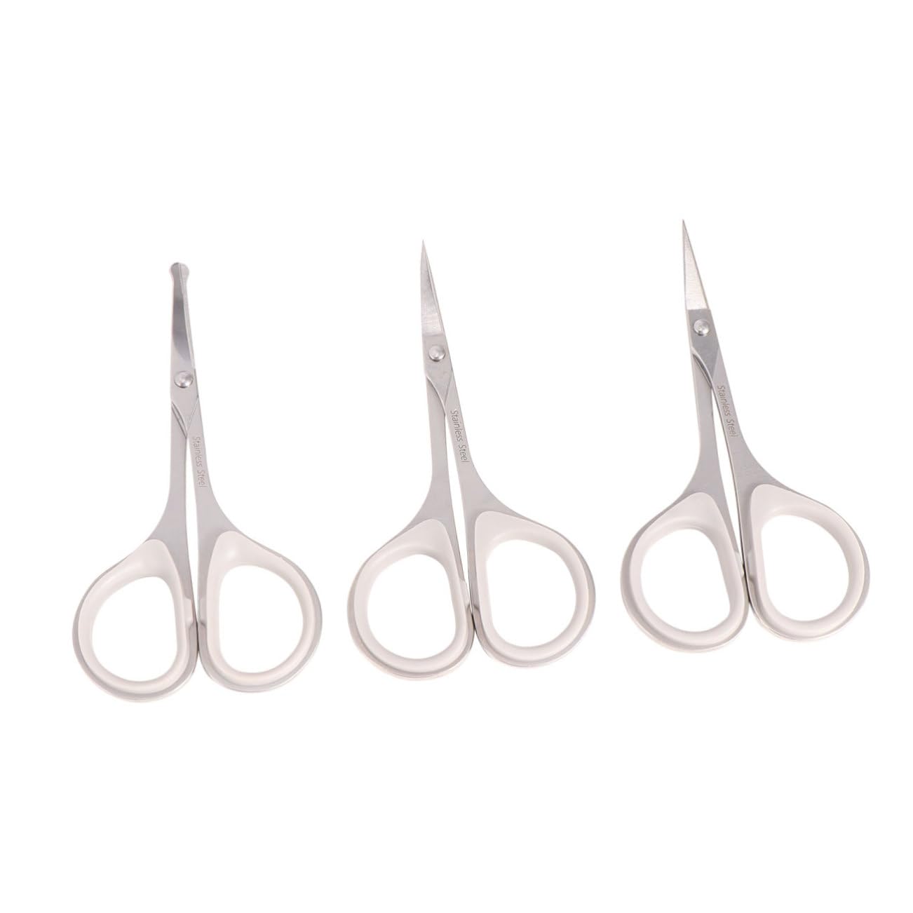 Ipetboom 9piezas Tijeras De Acero Inoxidable Para Cuidado Personal Recortador De Vello Nasal Tijeras Para Cejas y Vibrissa Diseño Seguro y Preciso