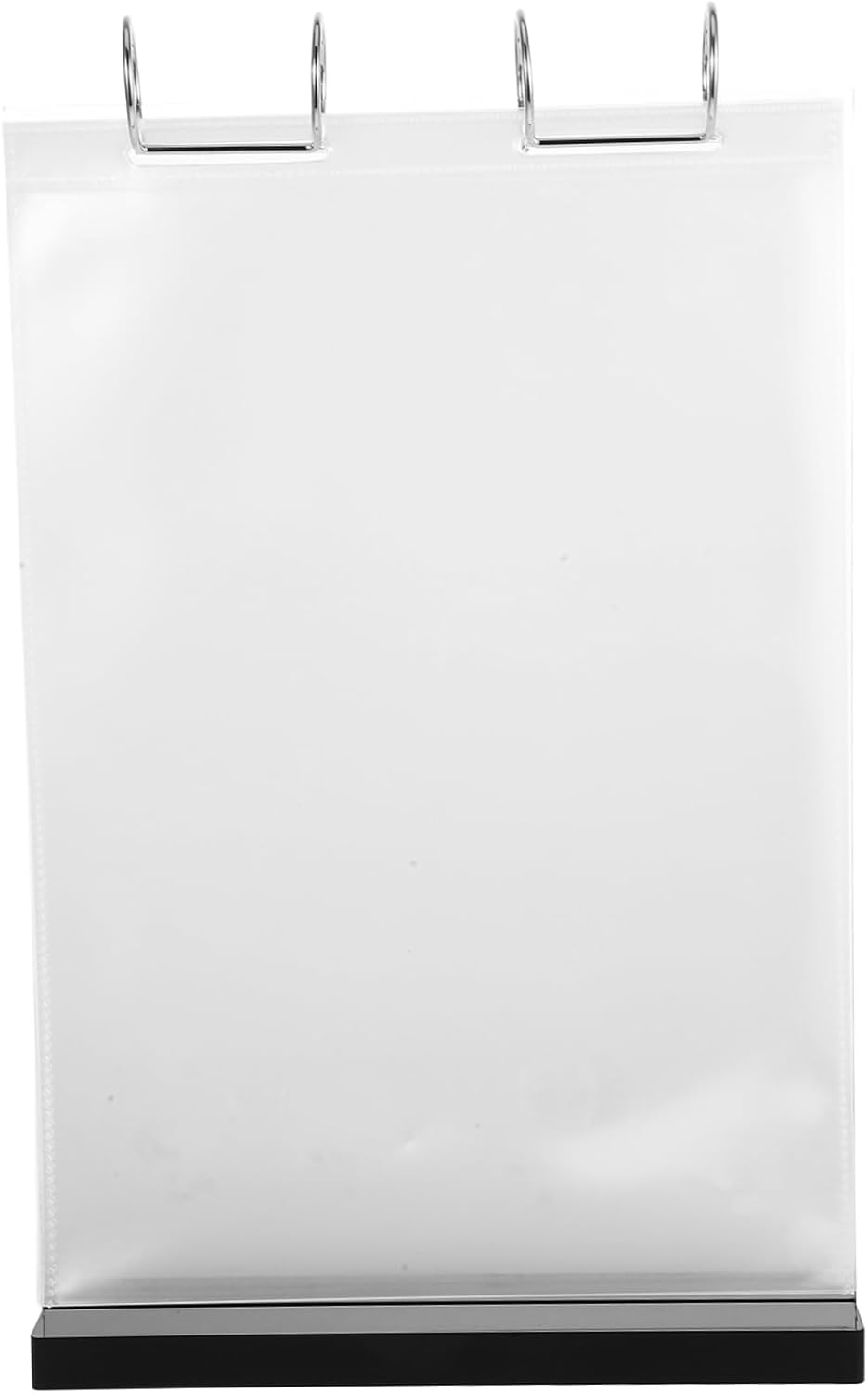 Acrylic Menu Display Stand Double-sided Clear Tabletop Sign Holder for Restaurants Cafes and Banquets Includes Card Sleeves for Easy Viewing and Elegant Presentation