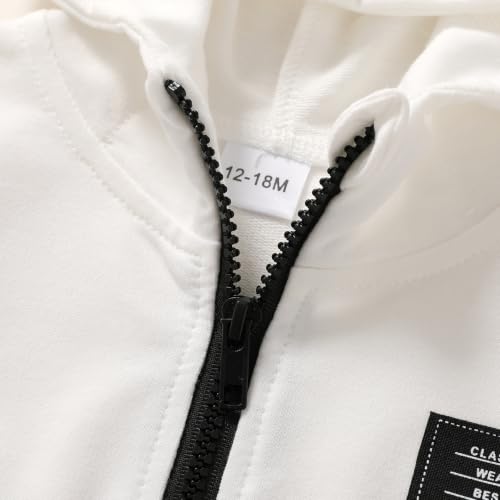 Image of YOUNGER STAR Toddler Baby Boy Girl Clothes Fall Winter Outfits Long Sleeve Hoodie Sweatshirt Sweat Pants Cotton Sweatsuits