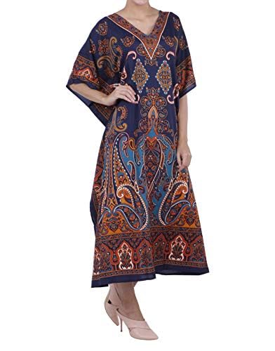Miss Lavish London Plus Size Kaftan Dresses for Women– Beach Swimsuit Cover Up Batwing Sleeve Mumu Sundresses for Vacation3