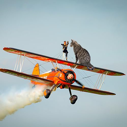 Flying Woman Special! World-famous woman aerobatic wing-walker Lillian Aileron and her flying Kitty Roger