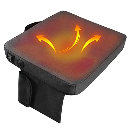 Annadue Heiz Sitzkissen, Herbst/Winter Elektrisches Heizkissen für Camping Im Freien, 3 Gänge Verstellbar, USB Buchse Heizsitzkissen für den Heimgebrauch.