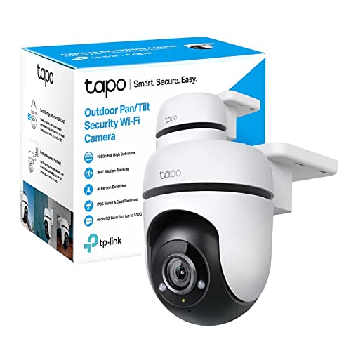 Tapo Caméra Surveillance WiFi extérieur PTZ 1080P C500, Détection de Personne et Suivi de Mouvement, Étanche IP65, Alarme sonore Personnalisable