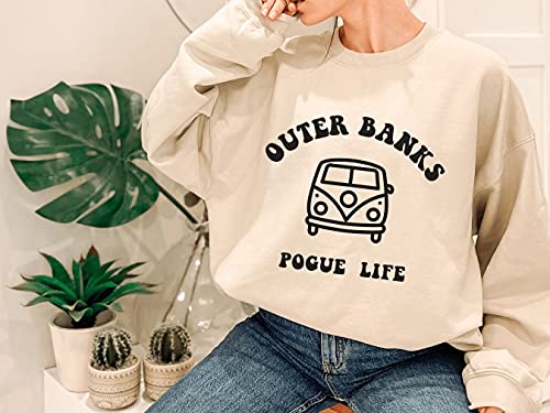 Outer Banks Sweatshirt OBX Pogue Life Sweater Outerbanks Shirt Pogue Life Crewneck Outer Banks Paradise on Earth Pullover Hoodie