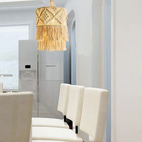 Hanging couvercle de lampe en macramé pour décoration de lit - 4