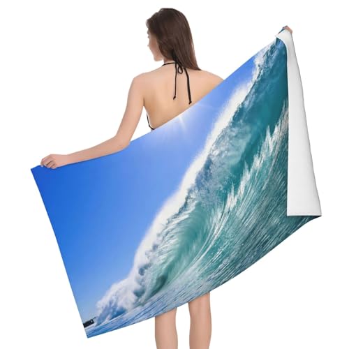 Serviettes de piscine microfibre douces grand drap de bain plage HD