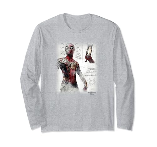 T-shirt Spider-Man long sleeve Marvel No Way Home pour homme fan de comics