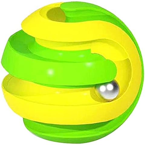 Lawaia Fidget Toy Trackball 3 Arten Von Track Switch Dekompressionsspur Rubik's Cube Ball Finger Gyro Spielzeug Handgelenk Übung Fingerspitze Gyro Fidgetwürfel (Grün) Cover