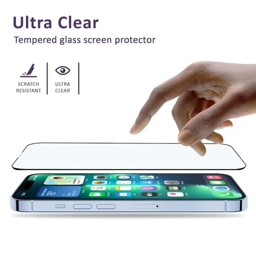 Image of DPJ Tempered Glass for iPhone 14 Pro Max (6.7 Inch) With Installation Kit | Military-Grade Gorilla Screen Protector | Edge to Edge Coverage |9H Hardness |Bubble-Free | Case Friendly | [Pack of 1]