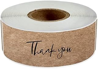 Thank You Stickers Labels Stickers Natural Brown Kraft Stickers for Gift Bags Decoration Business Package