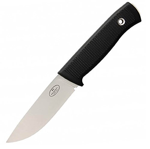 Fallkniven F1 Fine Edge Fixed Blade Knife with Leather Sheath, Black