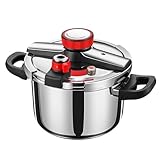 ★Cocina Rápida y Eficiente: Esta olla a presión de acero inoxidable reduce el tiempo de cocción hasta en un 70%, perfecta para que las familias ocupadas preparen carnes tiernas, sopas abundantes y granos nutritivos en un instante.