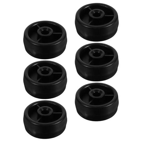 FOMIYES 6 Ruedas de Rodillo de Plástico para Bicicleta Estática, Diámetro 4,6 Cm, Accesorio para Equipo de Fitness Rotación Silenciosa y Resistente, Piezas de Repuesto para Máquinas