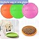 aiMaKE 3 Stück Hundefrisbee, 15cm Hundespielzeug Frisbee aus Natürlichem Kautschuk, Dog Disc für Hundetraining, Fangen, Spielen, Werfen (Orange +Rosa + Grün)