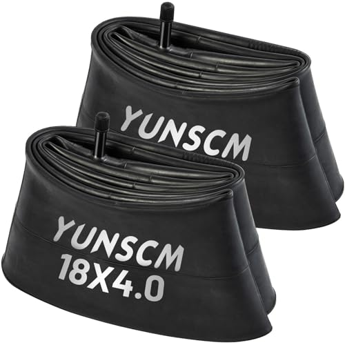 Chambre à air 18x4.0 pour vélo électrique à gros pneus Fat Bike valve Schrader lot de 2