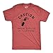 Mens Caution I Might Explode in Your Hand T Shirt Funny 4th of July Firework Graphic Novelty Tee Funny T Shirts Patriotic Apparel for Men Novelty Tees for Red M