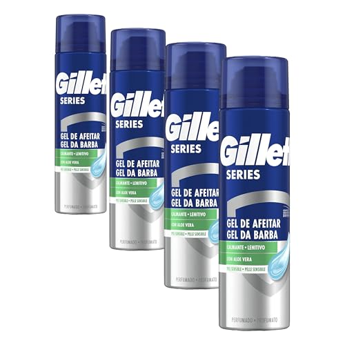Gillette Series Gel De Afeitar Calmante Con Aloe Vera,...