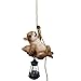 Squirrel Garden Decor Outdoor Statues Resin Climbing Twine with LED Light Waterproof Hanging Animal Figurine for Garden Wall Balcony Tree Decoration Gift