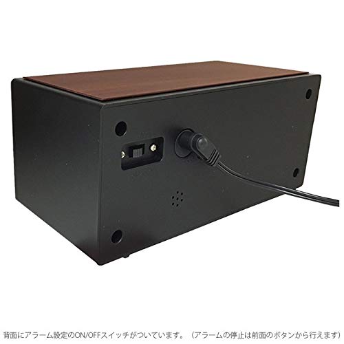 Amazon.co.jp: スロウワー(SLOWER) 置き時計 ブラック 8×16×7.1cm 置き