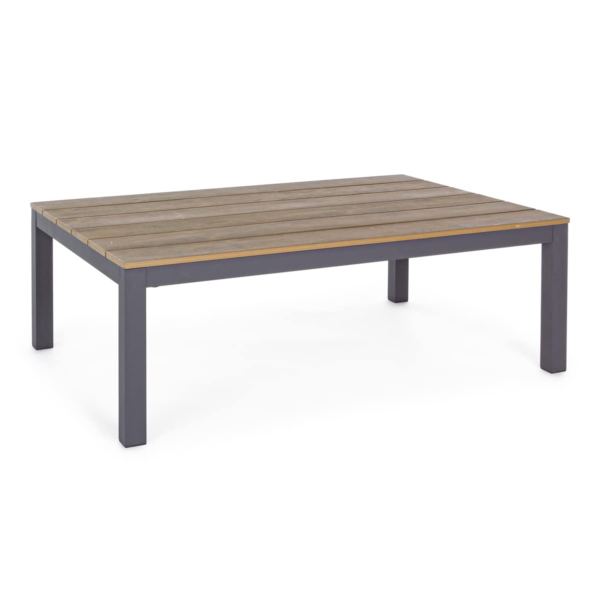 Yellowshop - ELLY Set salotto angolare giardino 5 posti con cuscini sfoderabili e tavolino in alluminio Antracite o Bianco, arredare spazi outdoor, design moderno, ambiente rilassante. (Antracite)