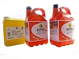 Greenstar 10L Benzintank mit 5L Bio Kettenöl, Benzin, Polyethylen hoher Dichte (HDPE), Orange, Kanister, Treibstoffbehälter, 82498031