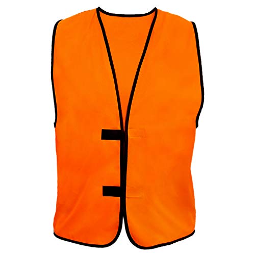AtooDog Jagdweste, fluoreszierend, reflektierend, Wildschwein, Qui Court, Orange ohne Streifen, 5X-Large
