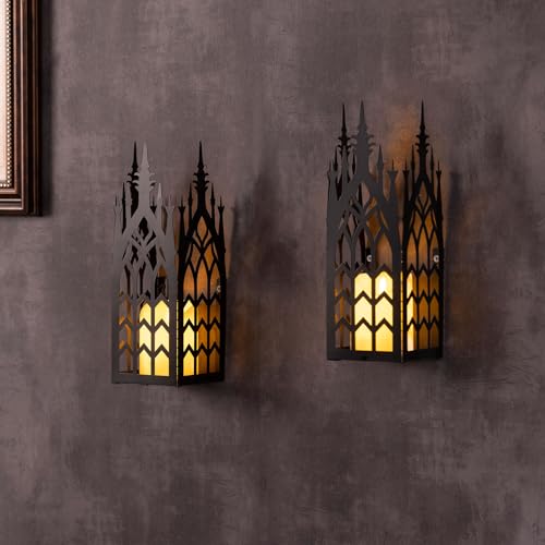 AIM & GGKK Wandkerzenhalter,Set von 2 Stück Wand Kerzenhalter Wandleuchter Kerzenständer für Wohnzimmer, Esszimmer und Schlafzimmer Wand Deko