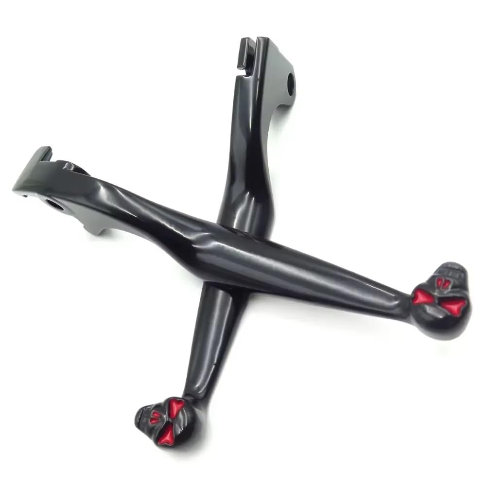 Zhannuobhd Mt241-012-Bk-Skull Brake Clutch Lever For Shadow 600 750 1100 For Vtx1300 For Vt1300 For Vtx For Vt 1300 Chrome Motorcycle Accessories Brake Clutch Skull Hand Lever(Mt241-012-Bk-Skull)