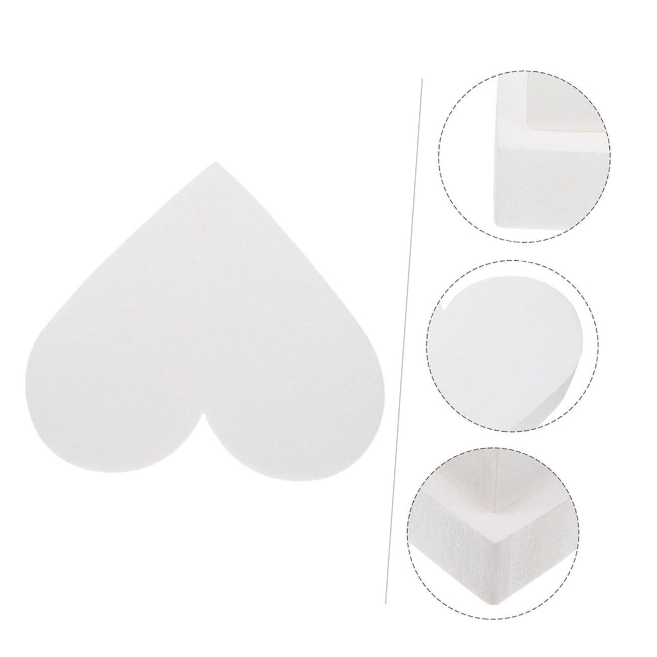 jojofuny 2 Pièces Modèle de Gâteau Cœur Mousse Forme Cœur Accessoire de Fête et Entraînement Pâtisserie Décoration Mariage Réutilisable Hauteur