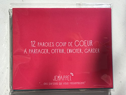 lot de 12 cartes citations inspirées