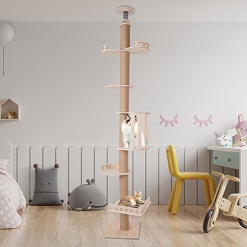Árbol para Gatos Ajustable de Piso a Techo 104.3" miniatura 6